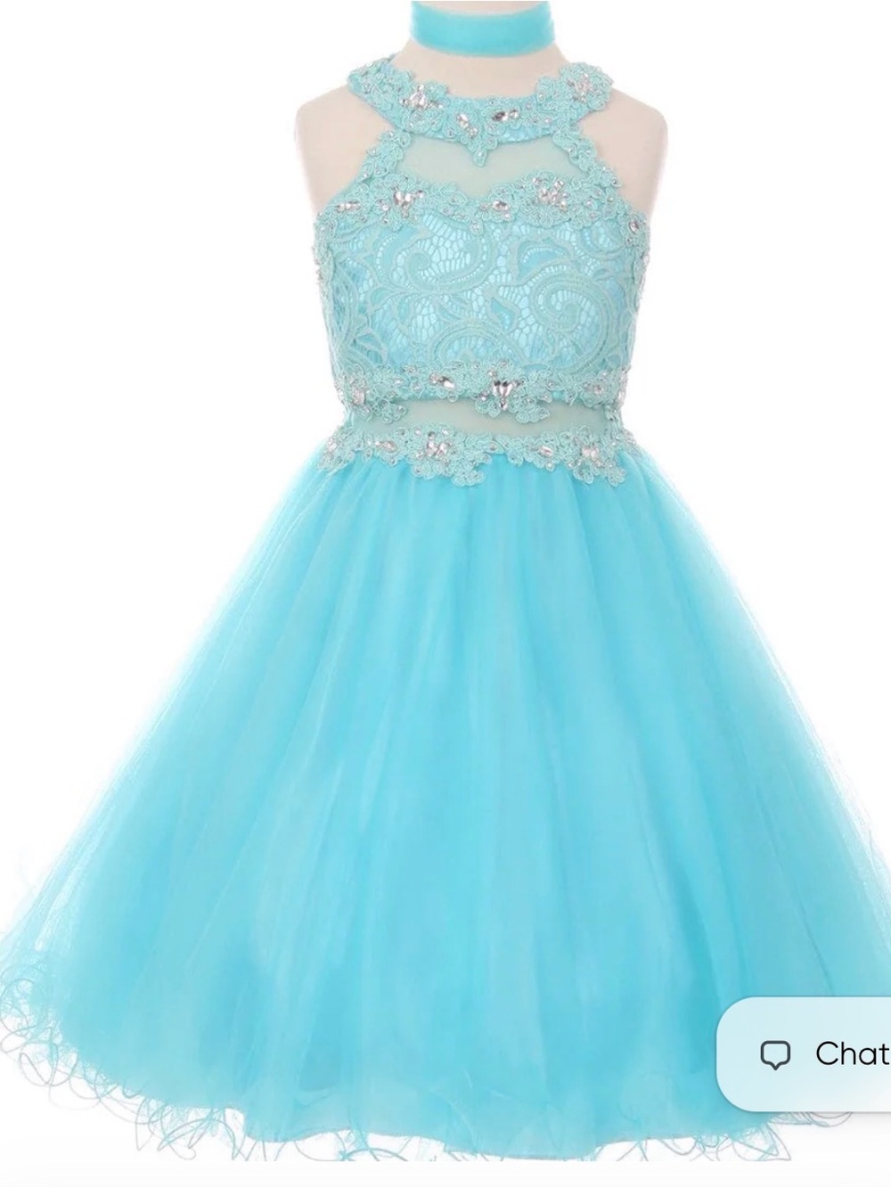 Cinderella Couture Dress Lace Bodice Tulle Embellished Halter style 5040 NWT